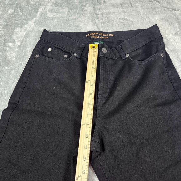 Ralph Lauren Jeans Co Womens 6 Black Classic Bootcut Stretch Preppy Western - Picture 9 of 10